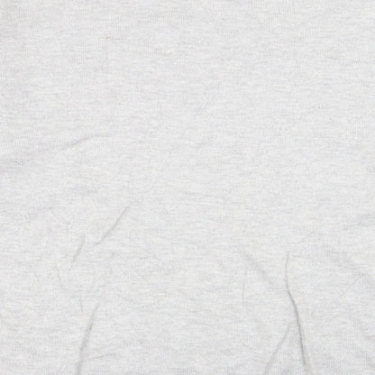 Brand and care label for Gallery women’s grey jumper, size M