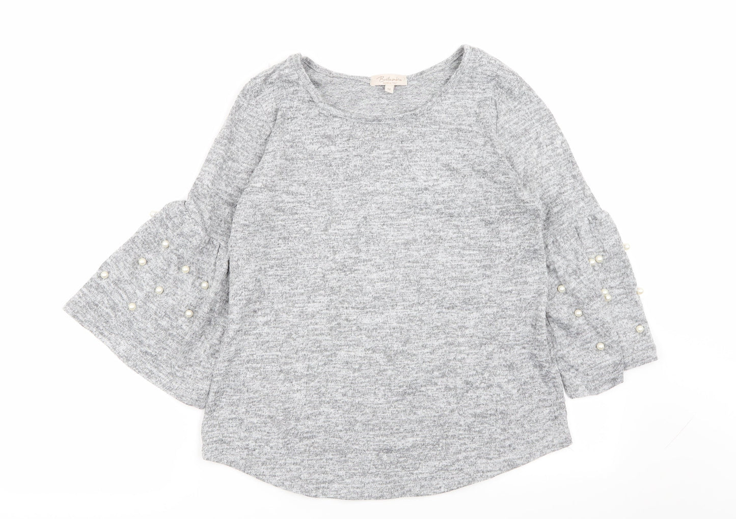 Bella Womens Grey   Basic T-Shirt Size M