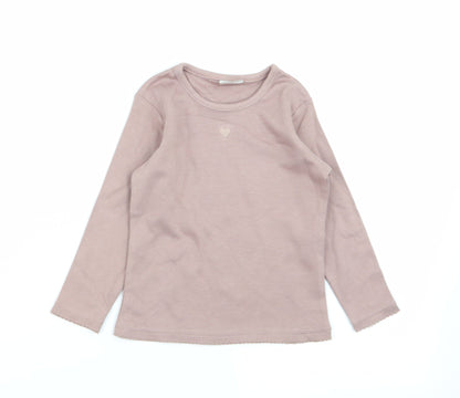 Additional front view of Cherokee girls’ brown basic t-shirt, size 12-18, months
