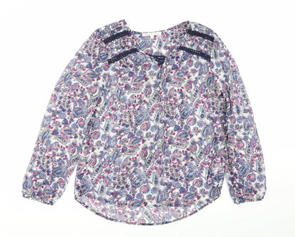 danielrainn Womens Multicoloured Floral  Basic Blouse Size M