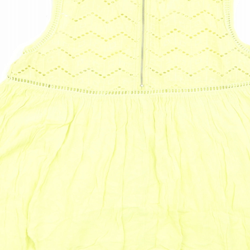 Asda George Womens Yellow   Basic Tank Size 12