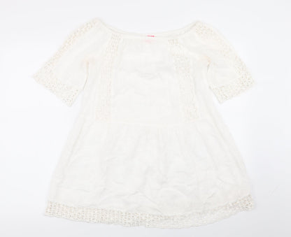 River Island Womens White   Basic T-Shirt Size XS