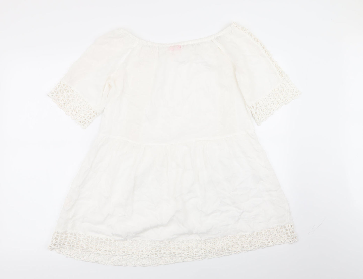 River Island Womens White   Basic T-Shirt Size XS