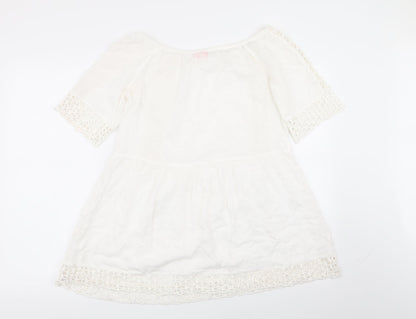 River Island Womens White   Basic T-Shirt Size XS