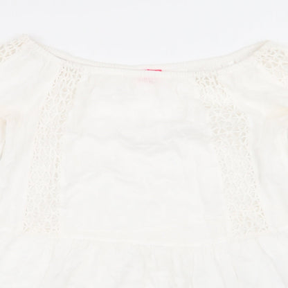 River Island Womens White   Basic T-Shirt Size XS