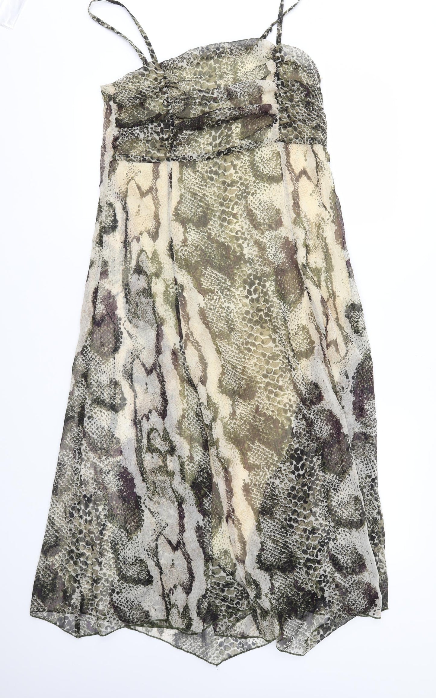 Solo Womens Multicoloured Animal Print  Fit & Flare  Size 12
