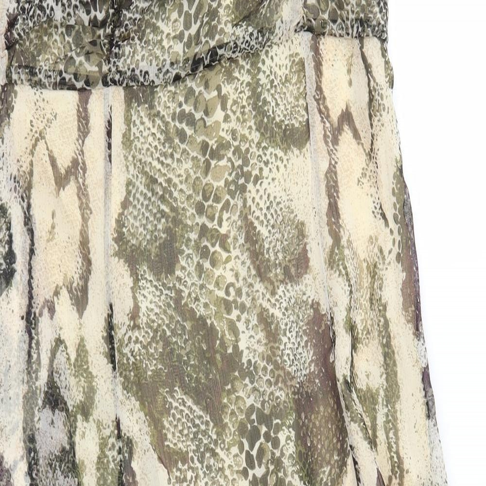 Solo Womens Multicoloured Animal Print  Fit & Flare  Size 12