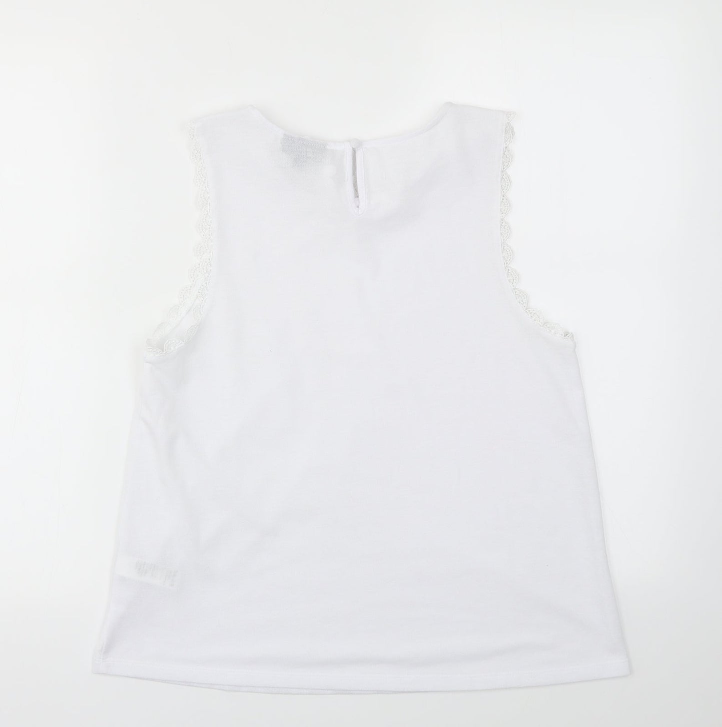Topshop Womens White   Basic T-Shirt Size 12