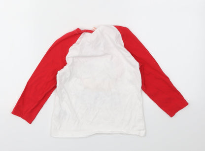 Back view of YD boys’ multicoloured basic t-shirt, size 5-6, years