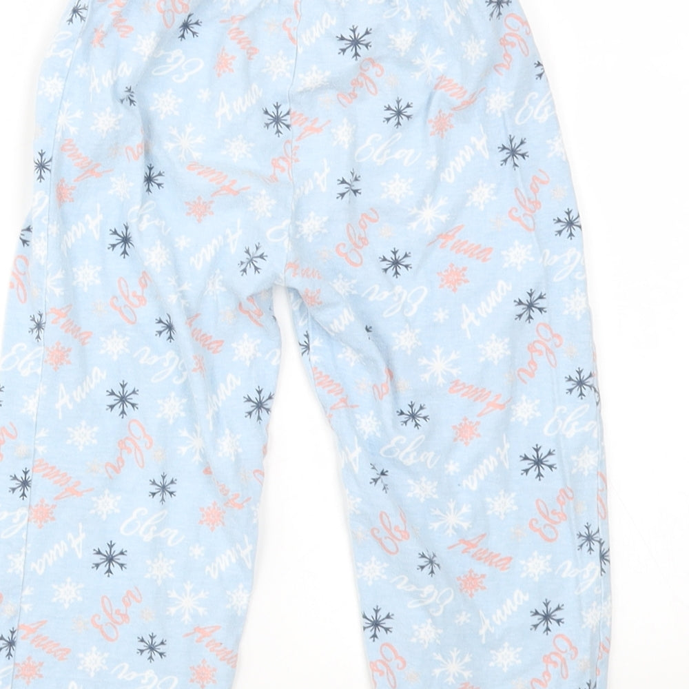 Primark Girls Blue Geometric  Jogger Trousers Size 3-4 Years