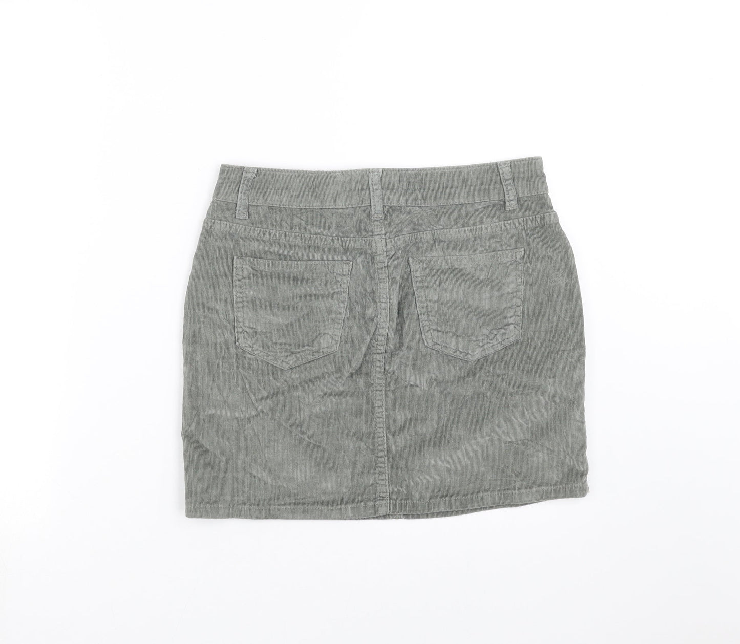 Bradford Womens Green  Corduroy Mini Skirt Size 8