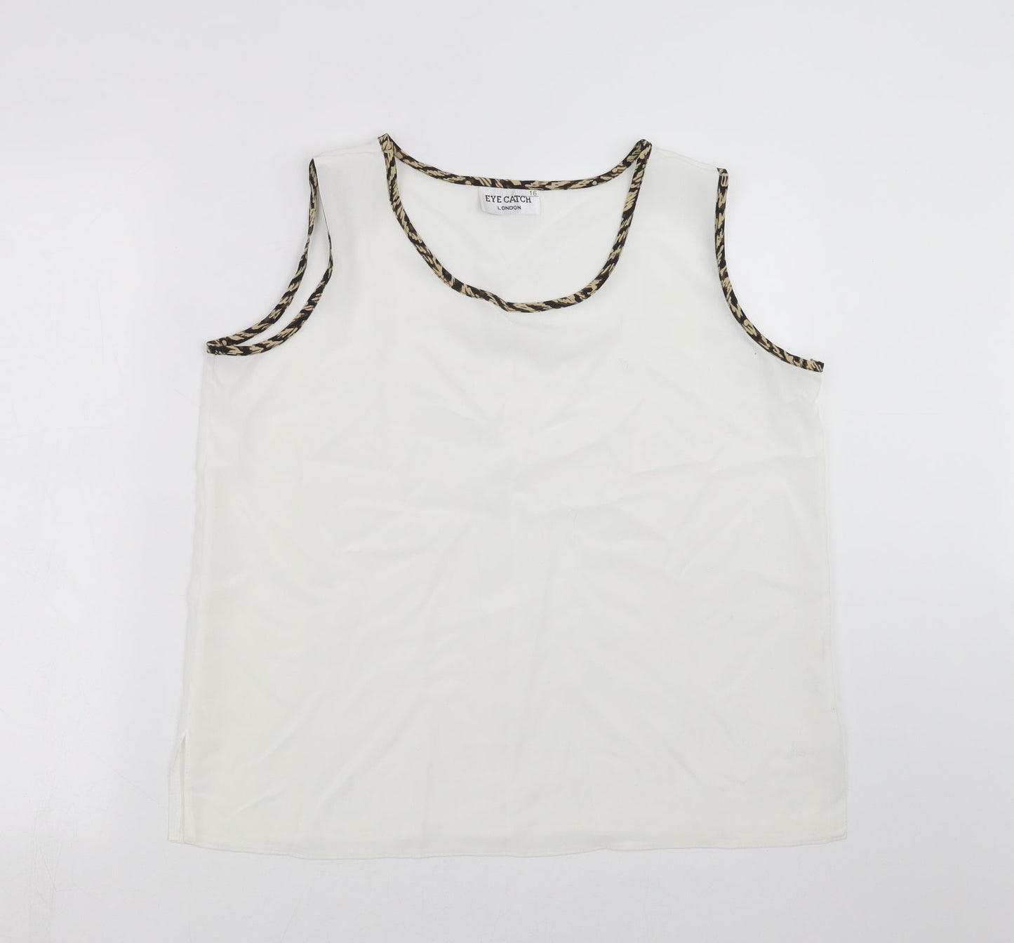 Eye Catch Womens White   Basic Blouse Size 16