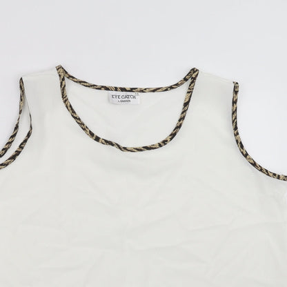 Eye Catch Womens White   Basic Blouse Size 16