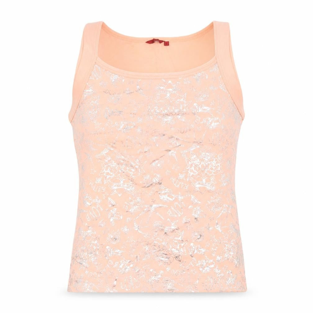 Debenhams Womens Pink Floral  Basic T-Shirt Size L