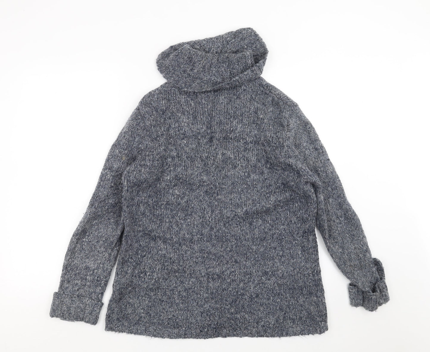Laura D Womens Blue  Knit Pullover Jumper Size L
