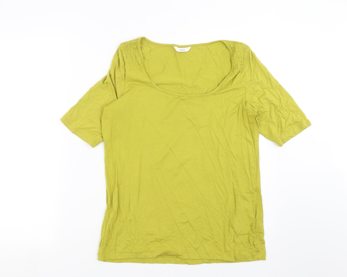 Marks and Spencer Womens Green   Basic T-Shirt Size 16