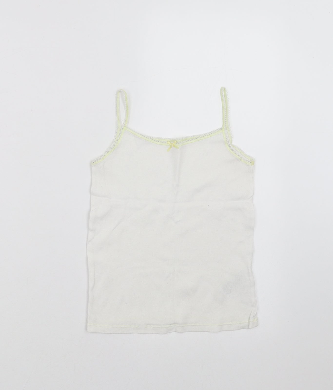 Marks and Spencer Girls White   Camisole T-Shirt Size 6-7 Years