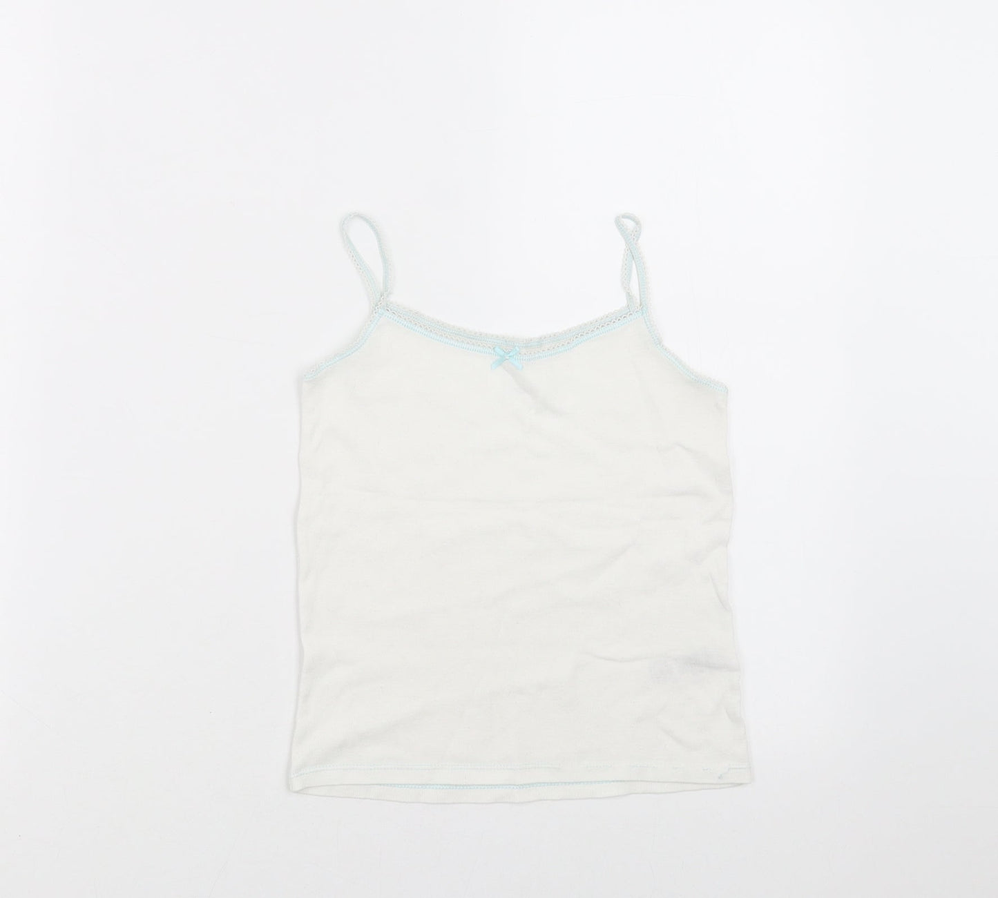 Marks and Spencer Girls White   Camisole T-Shirt Size 6-7 Years  - vest
