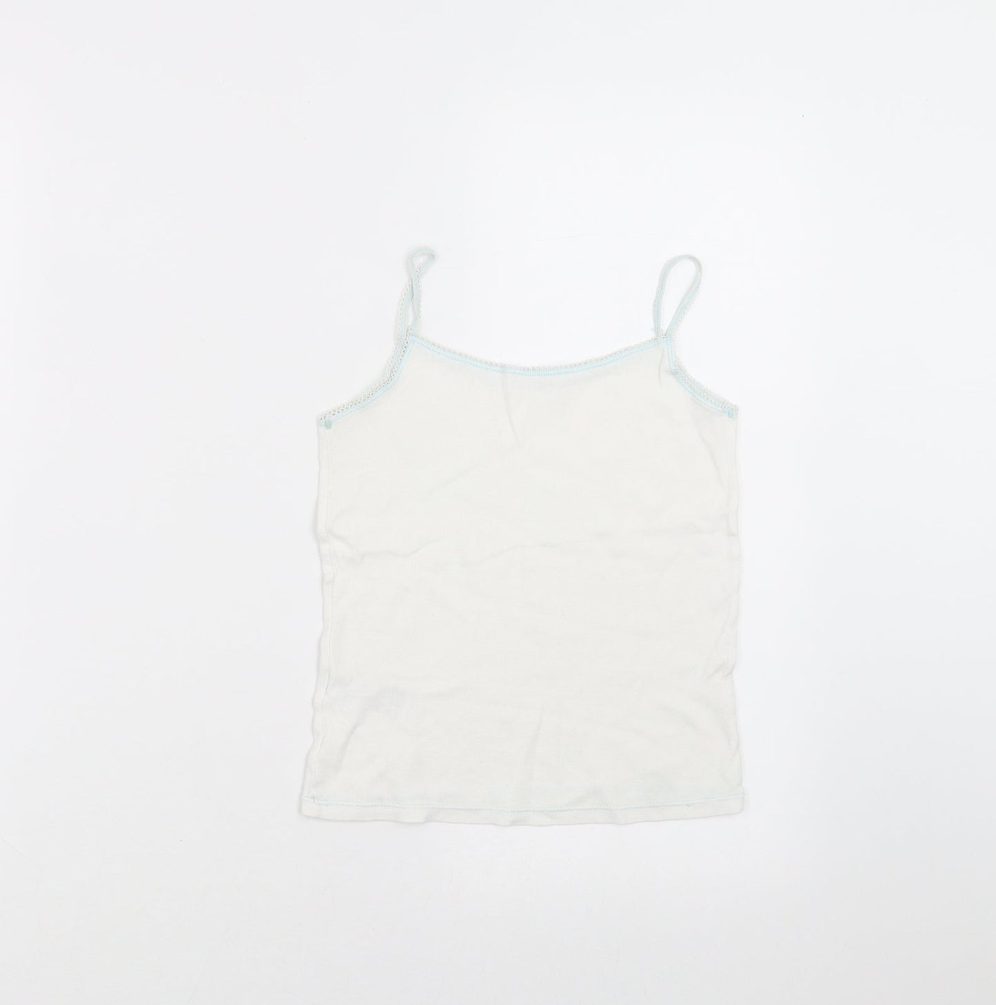 Marks and Spencer Girls White   Camisole T-Shirt Size 6-7 Years  - vest