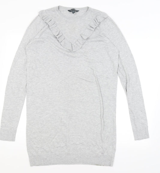 Dorothy Perkins Womens Grey   Pullover Jumper Size 10