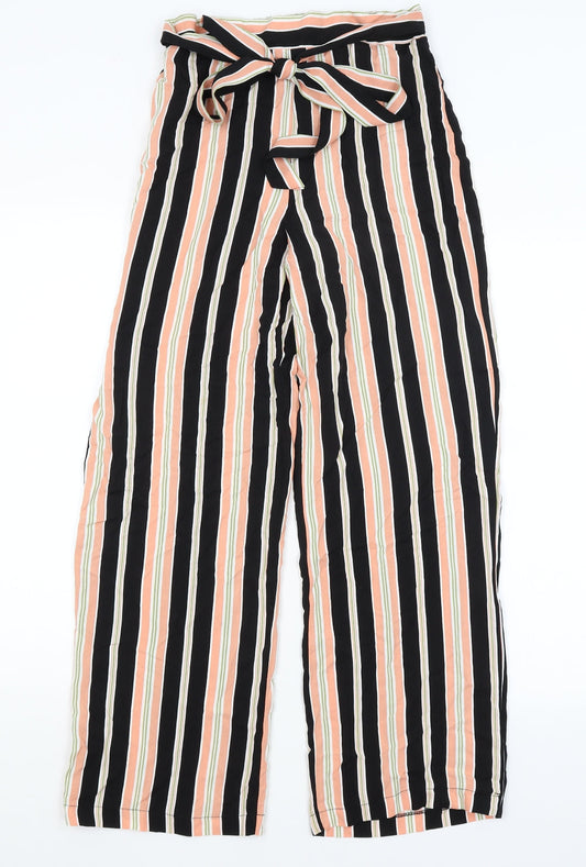 Dorothy Perkins Womens Pink Striped  Trousers  Size 8 L28 in