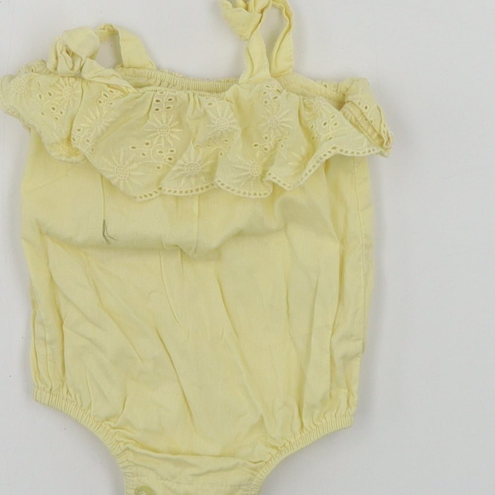 Matalan  Girls Yellow   Babygrow One-Piece Size Newborn