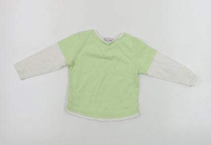 Back view of Next girls’ green basic t-shirt, size 12-18, months