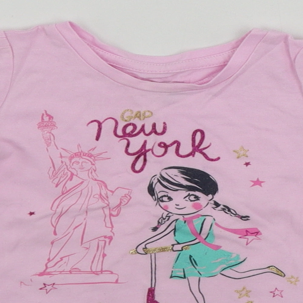 Gap  Girls Pink   Basic T-Shirt Size 18-24 Months