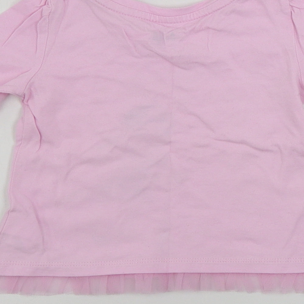 Gap  Girls Pink   Basic T-Shirt Size 18-24 Months