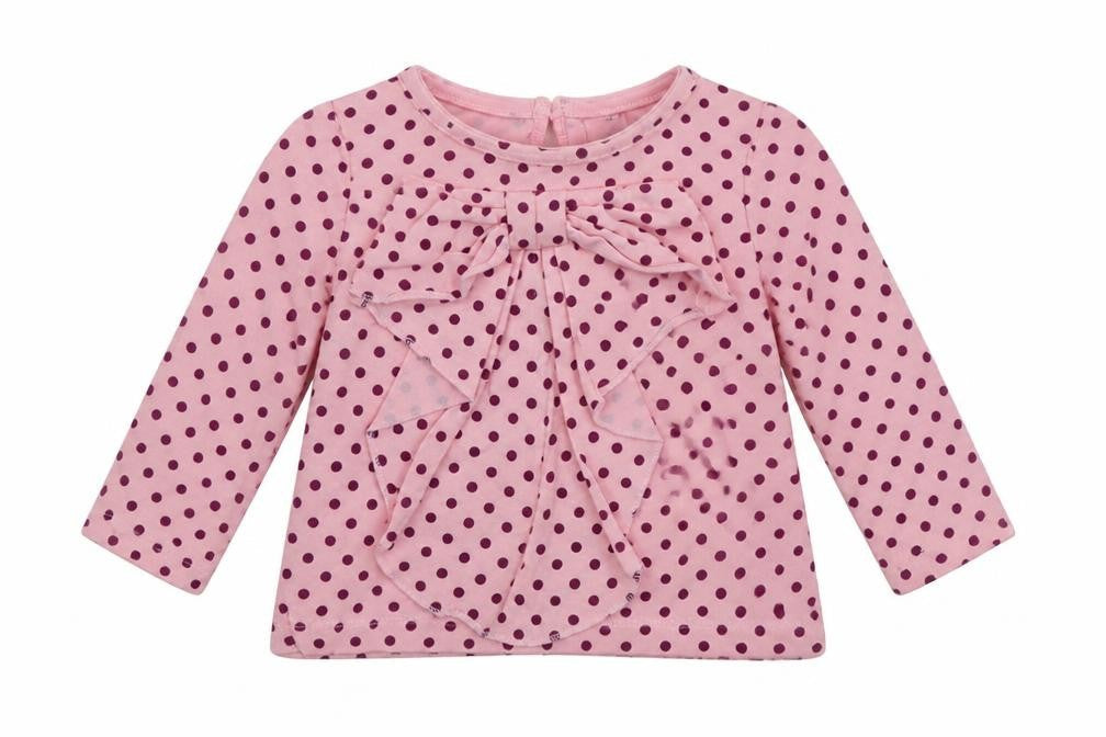 Mini Club   Pink Polka Dot  Basic T-Shirt Size 12-18 Months