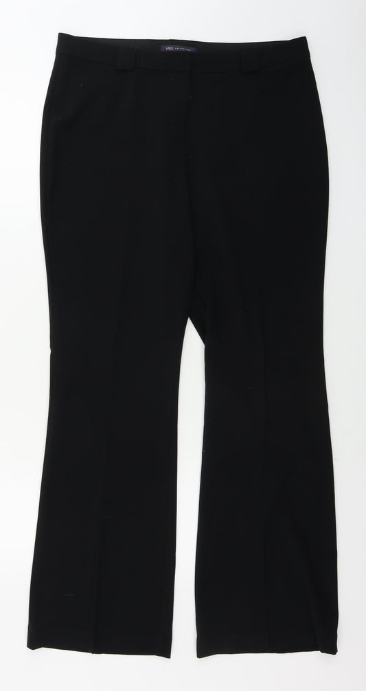 Marks and Spencer  Womens Blue   Trousers  Size 14 L29 in
