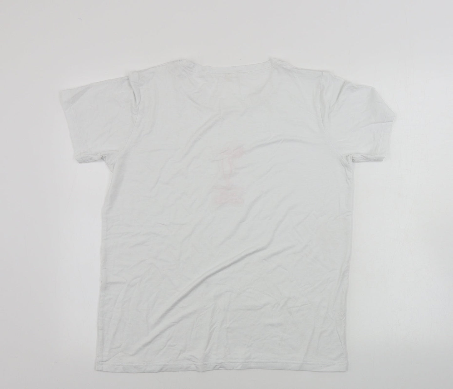 Preworn  Womens White   Basic T-Shirt Size M