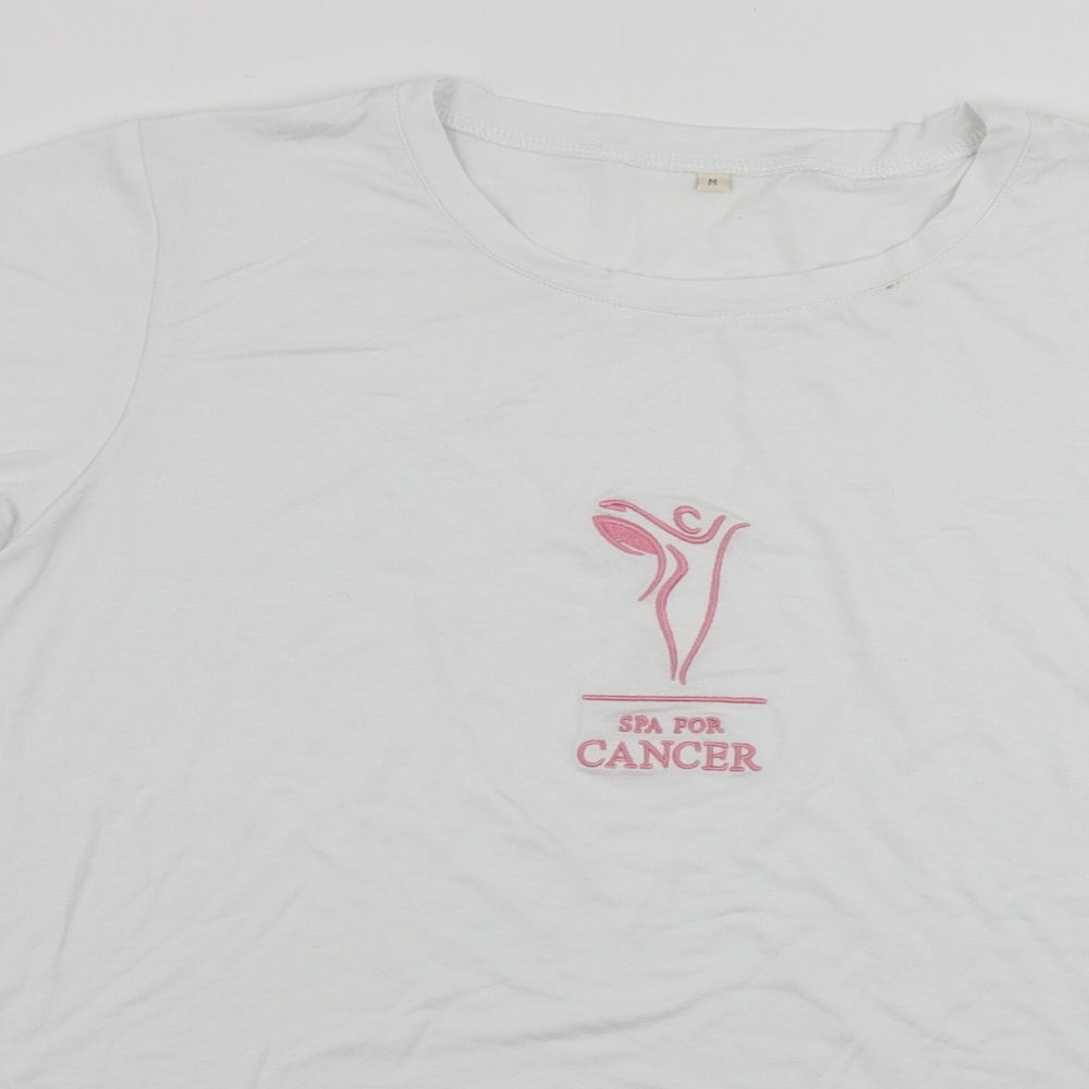 Preworn  Womens White   Basic T-Shirt Size M