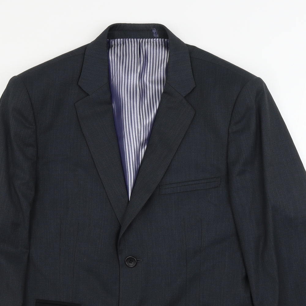 VOUET  Mens Grey Striped  Jacket Blazer Size 42