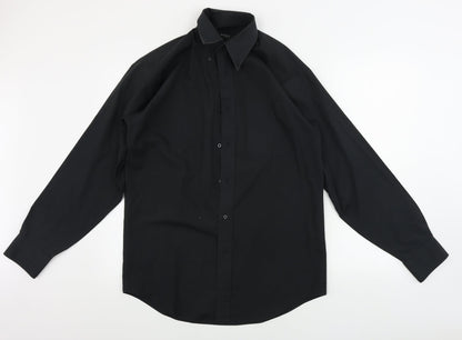 Next  Mens Black    Button-Up Size 15
