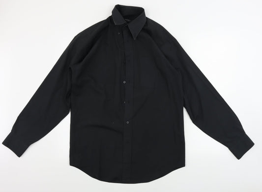 NEXT  Mens Black    Button-Up Size 15