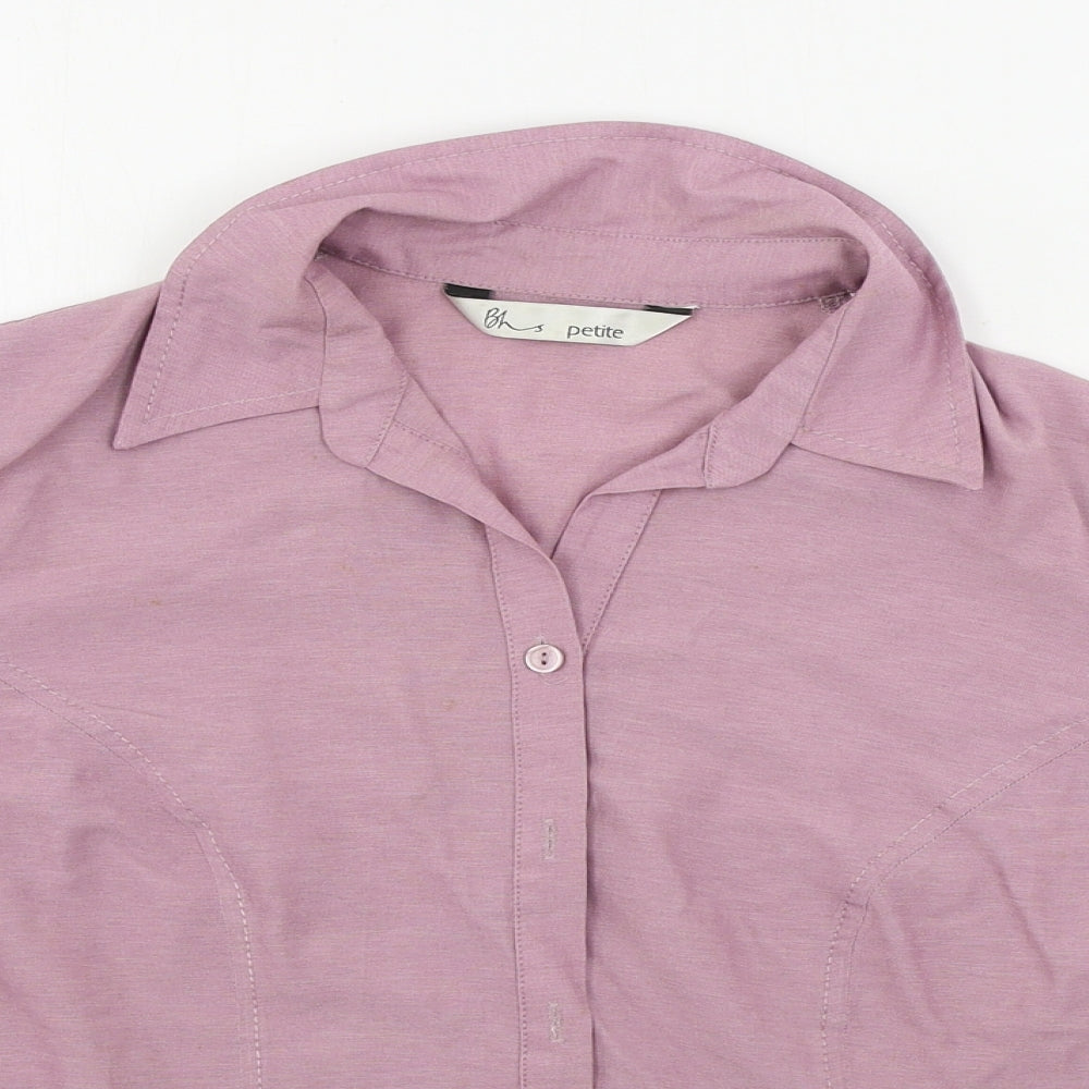BHS  Womens Purple   Basic Button-Up Size 12
