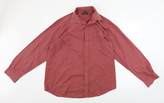 london road  Mens Red    Button-Up Size 16