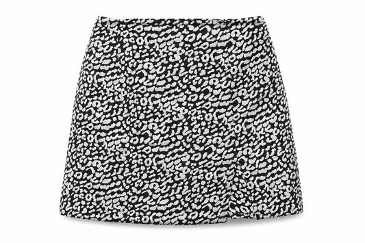 SHEIN Womens White Animal Print  A-Line Skirt Size M