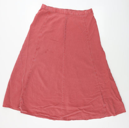 St Michael Womens Red A-Line Skirt Size 30 in