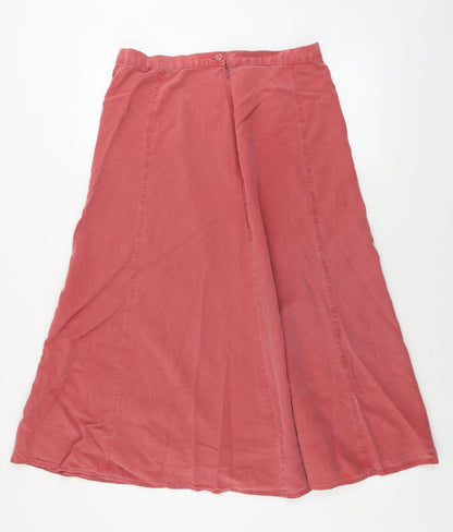 St Michael Womens Red A-Line Skirt Size 30 in