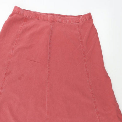 St Michael Womens Red A-Line Skirt Size 30 in