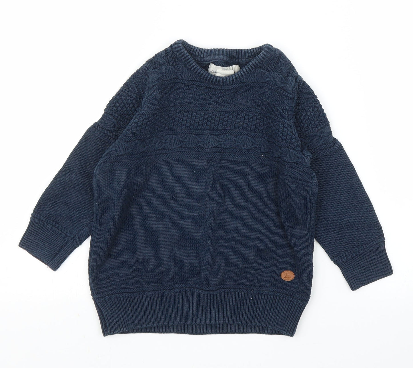 H&M Boys Blue   Pullover Jumper Size 3 Years