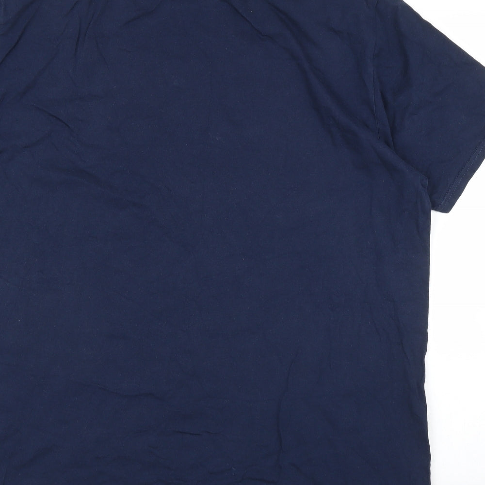 Gildan Mens Blue    T-Shirt Size 2XL
