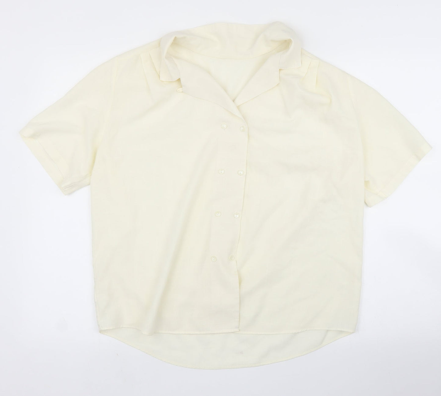 Preworn Womens Ivory   Basic Blouse Size L