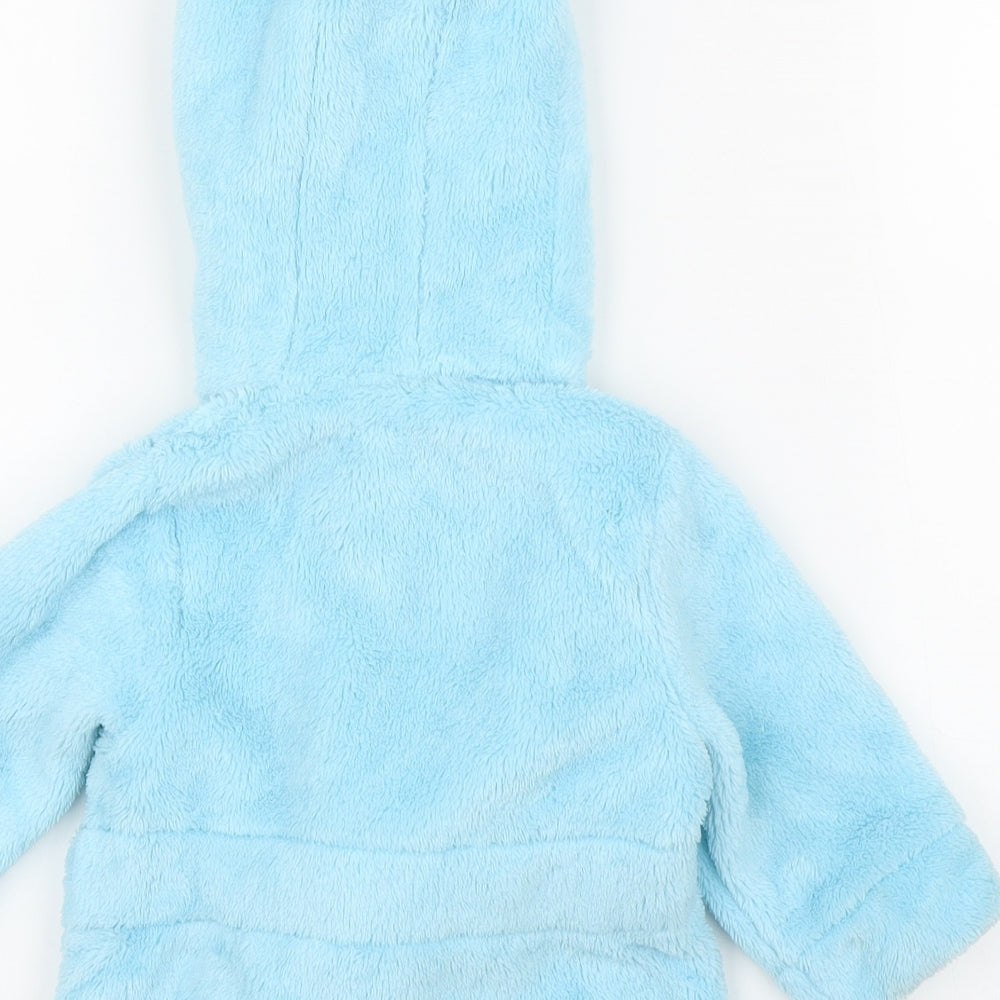 Studio Baby Boys Blue Solid  Chemise Robe Size 3-6 Months