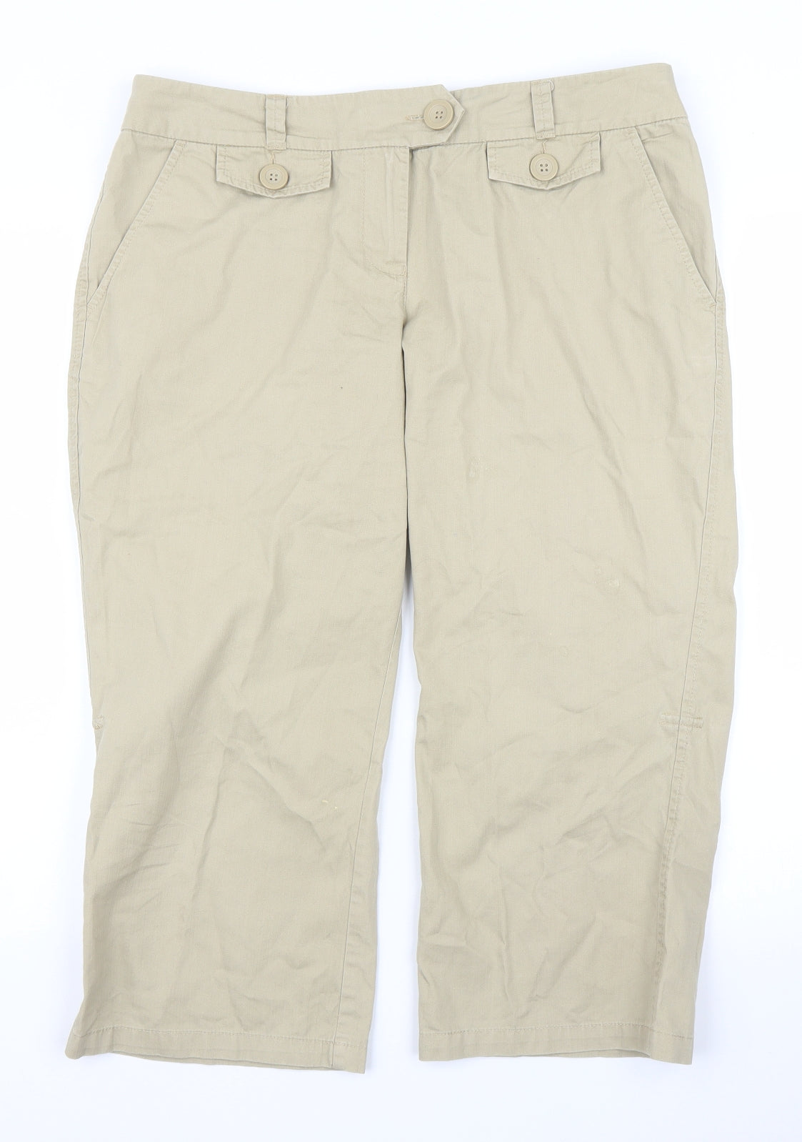 BHS Womens Beige   Bloomer Trousers Size 14