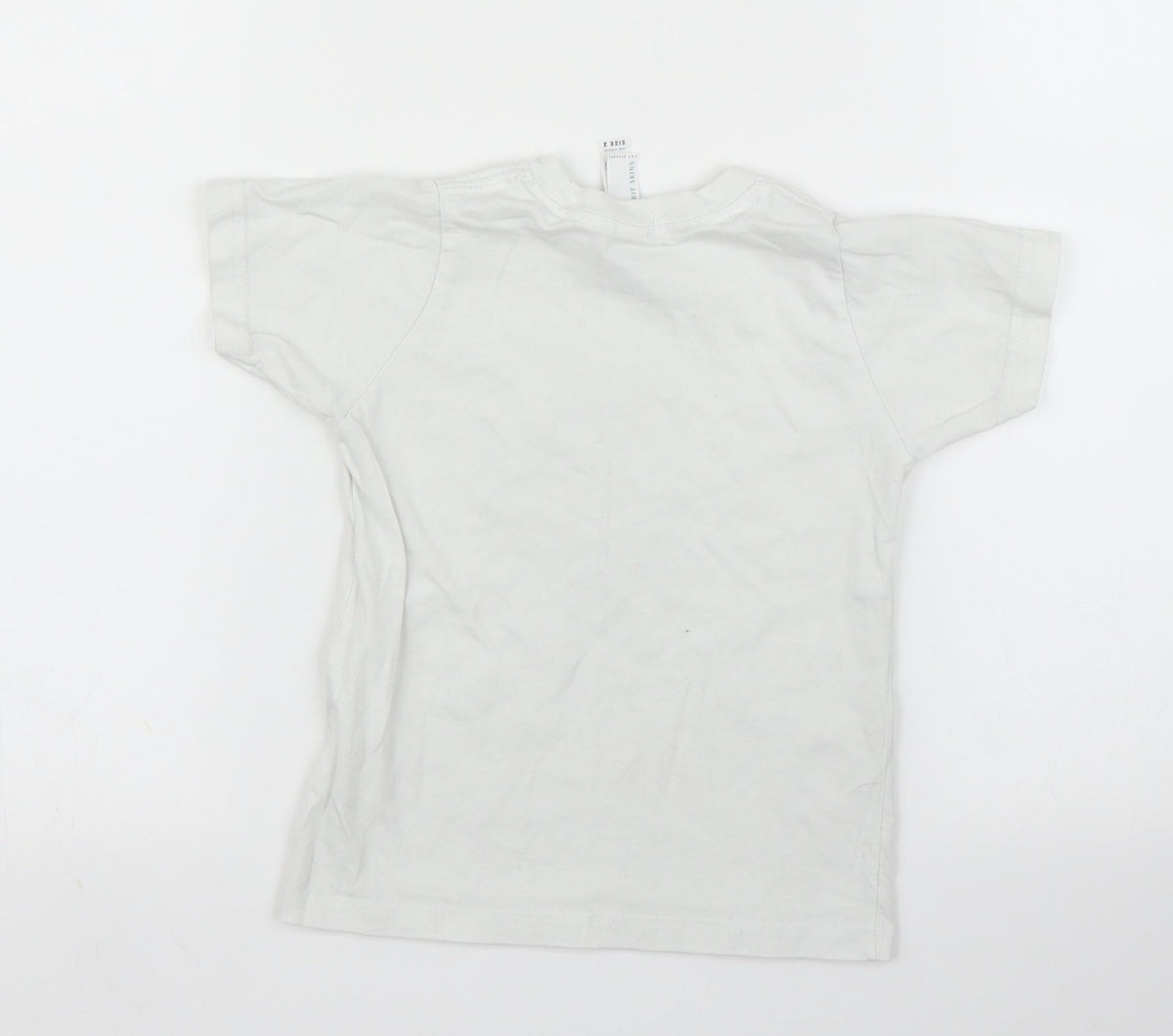 Rabbit Skins Boys White   Basic T-Shirt Size 2 Years