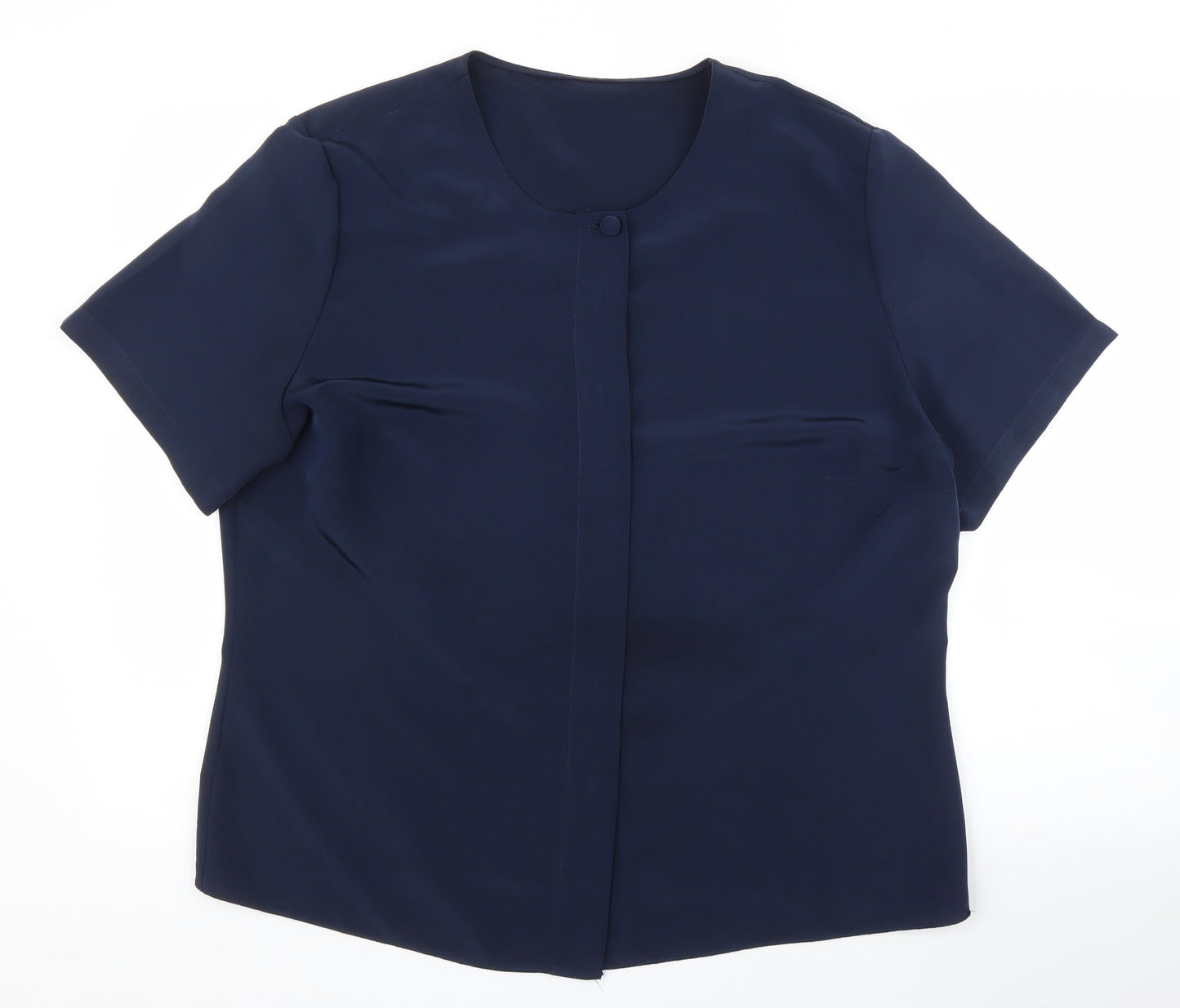 Preworn Womens Blue   Basic Blouse Size L