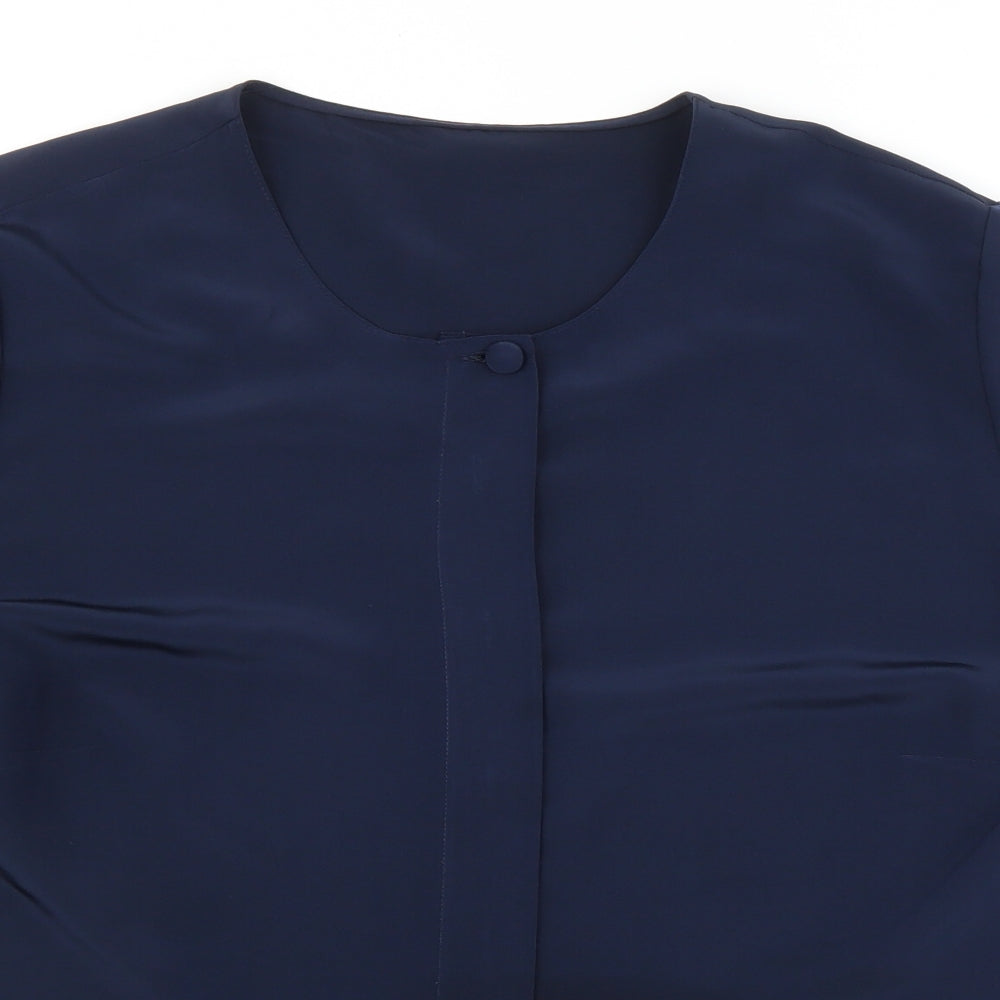 Preworn Womens Blue   Basic Blouse Size L